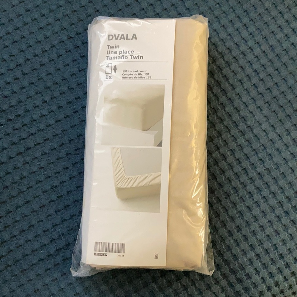 IKEA DVALA Twin Beige Bed Sheet